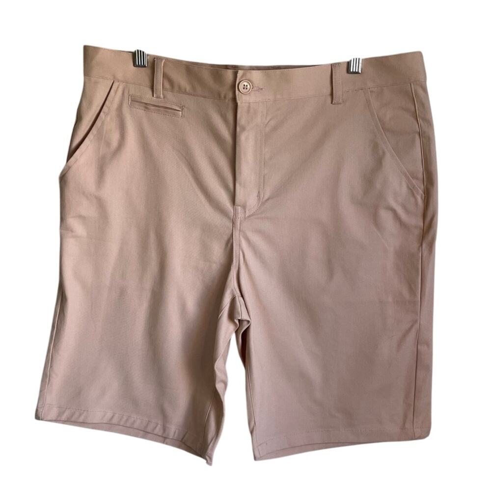 Five Four LA Men's 36 Salmon Pink Stretch Chino Shorts 10" Inseam NWOT Preppy